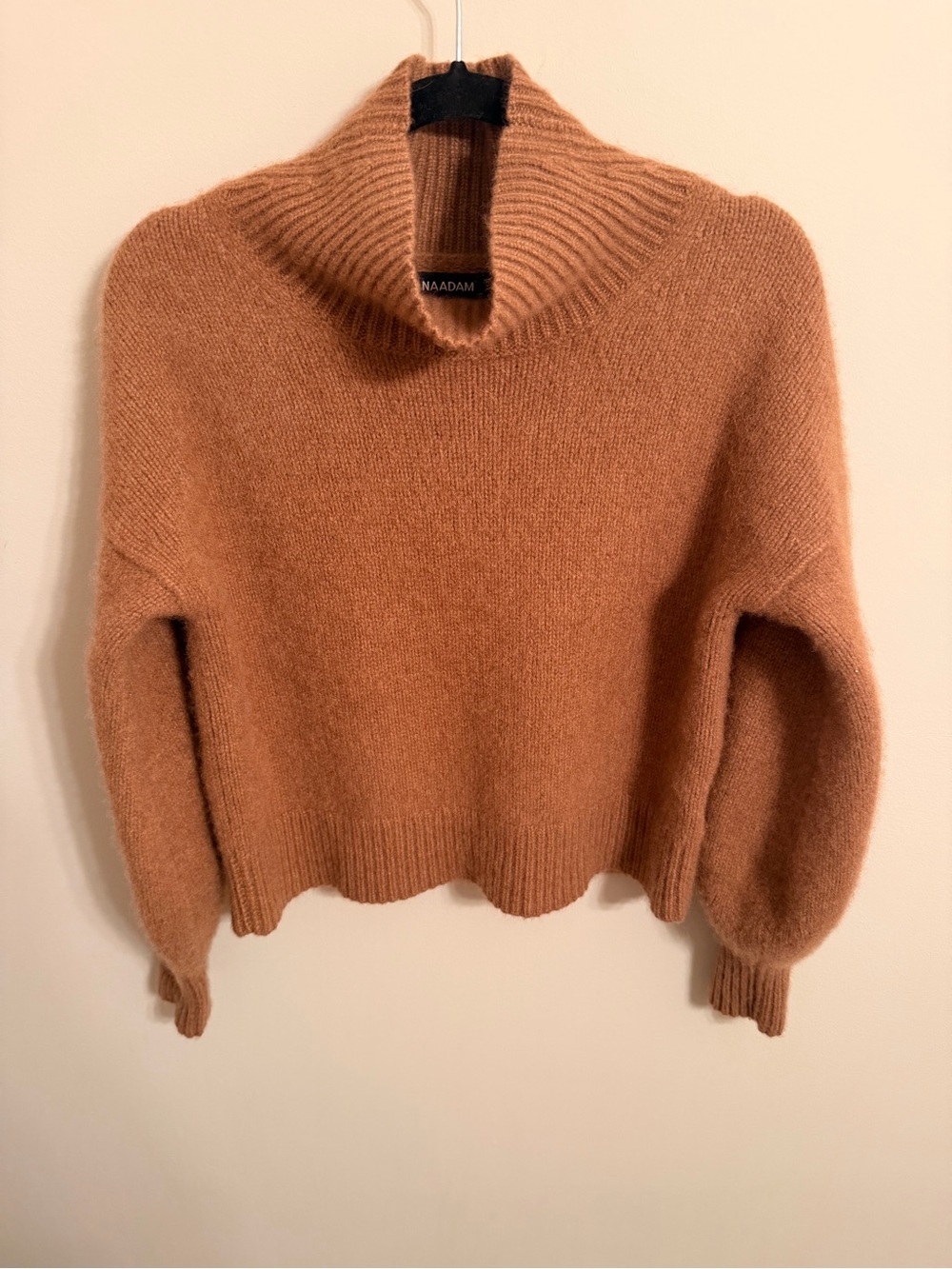 NAADAM 100%premium Cashmere Relaxed Ribbed
Turtleneck Sweater - Mocha Brown - Picture 3 of 12